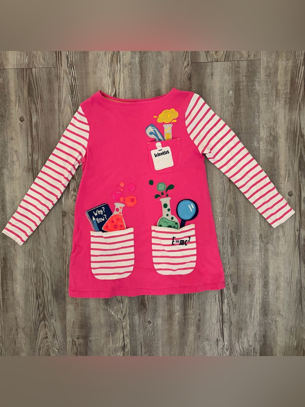 Mini Boden Pink Scientist Tunic